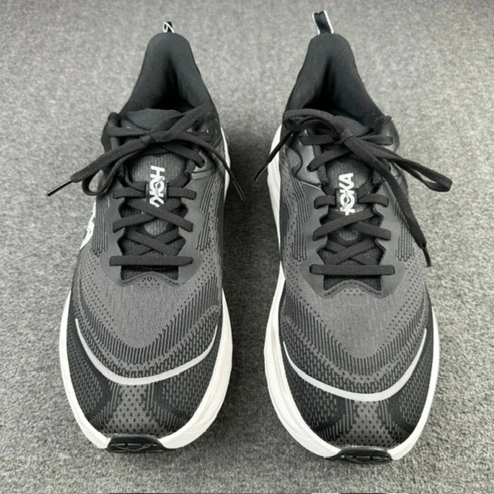 Hoka Skyflow Mens 12 D Black White Running Shoes 1155111 BWHT Sneakers